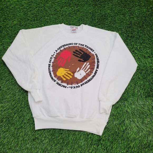 Vintage 90s Anvil Sweatshirt Womens Large 20x24 Amphitheatre - Picture 1 of 13
